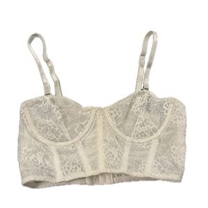 white elegant lace corset